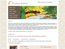 Tablet Screenshot of galerie-malirstvi.cz